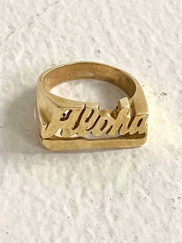 GOLD ALOHA Rings, 6